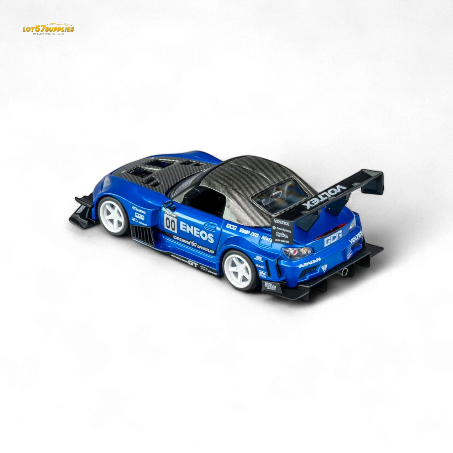 MicroTurbo Honda S2000 ENEOS #00 TOP FUEL - Candy Blue 1:64 - ToylandEU