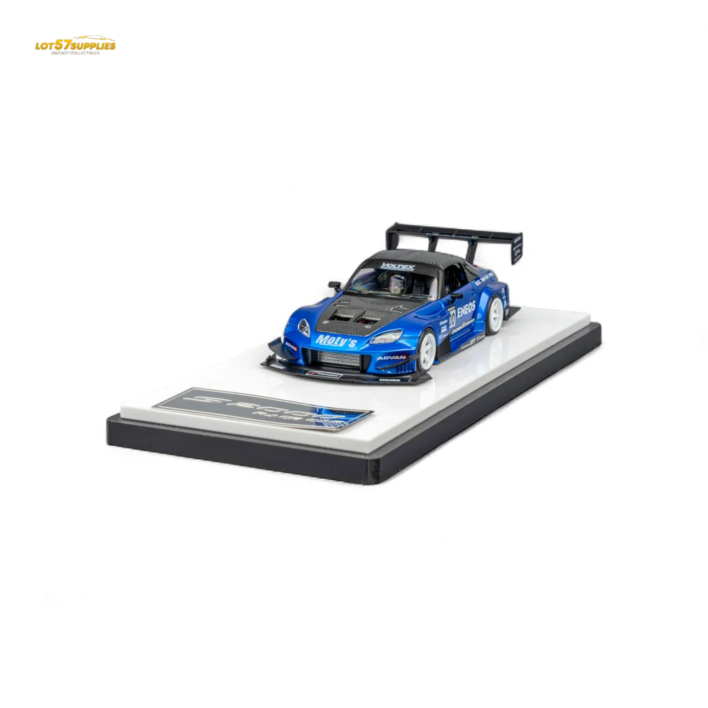MicroTurbo Honda S2000 ENEOS #00 TOP FUEL - Candy Blue 1:64 - ToylandEU