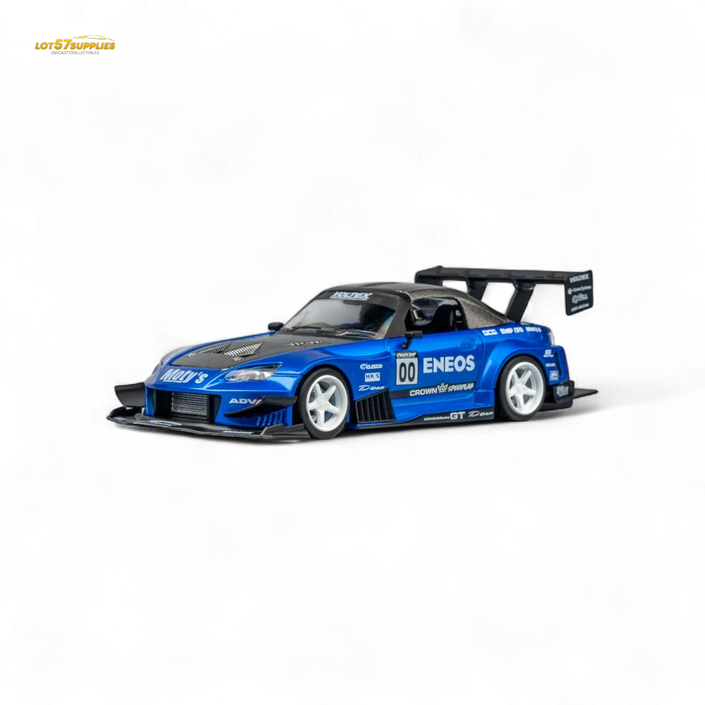 MicroTurbo Honda S2000 ENEOS #00 TOP FUEL - Candy Blue 1:64 - ToylandEU