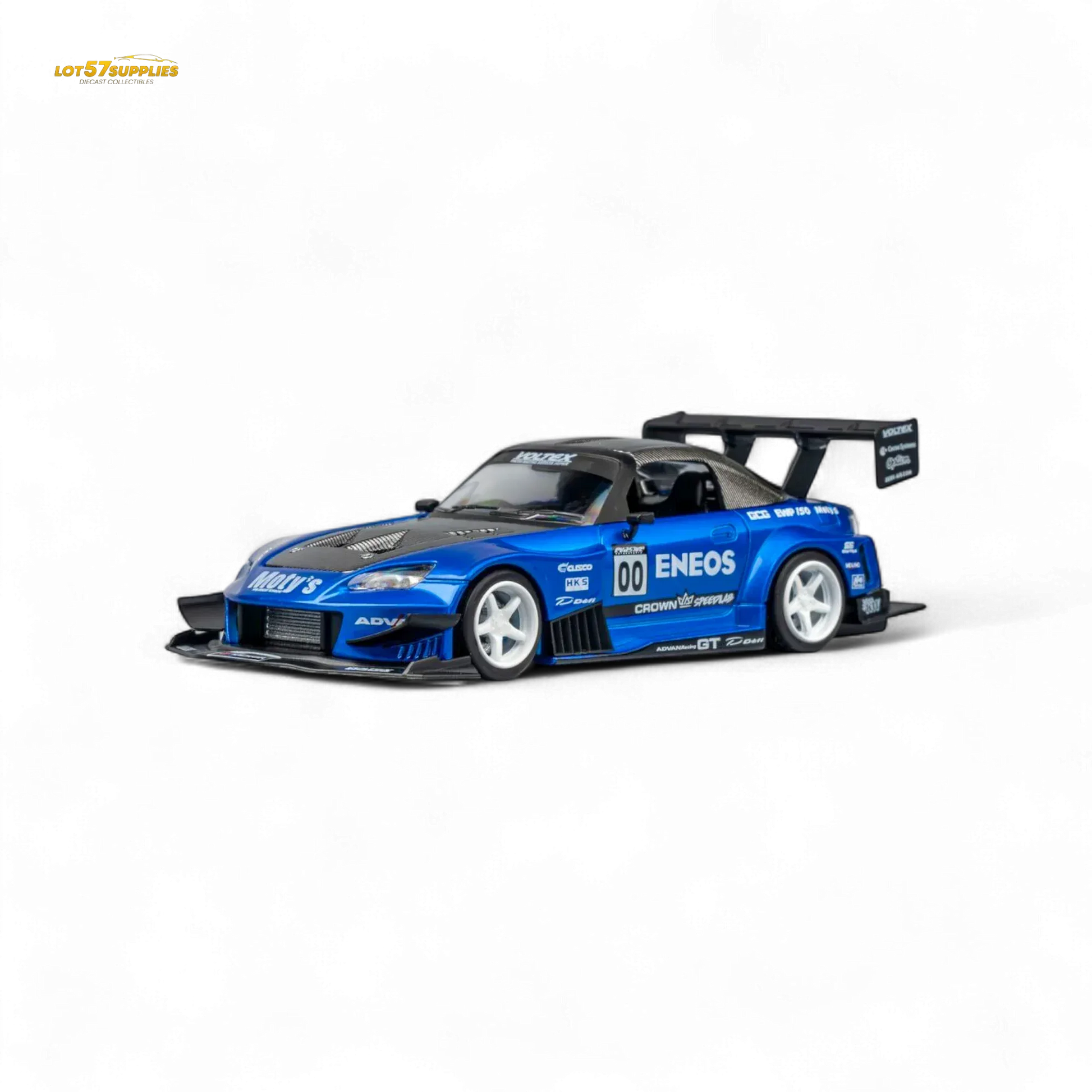 MicroTurbo Honda S2000 ENEOS #00 TOP FUEL - Candy Blue 1:64 - ToylandEU