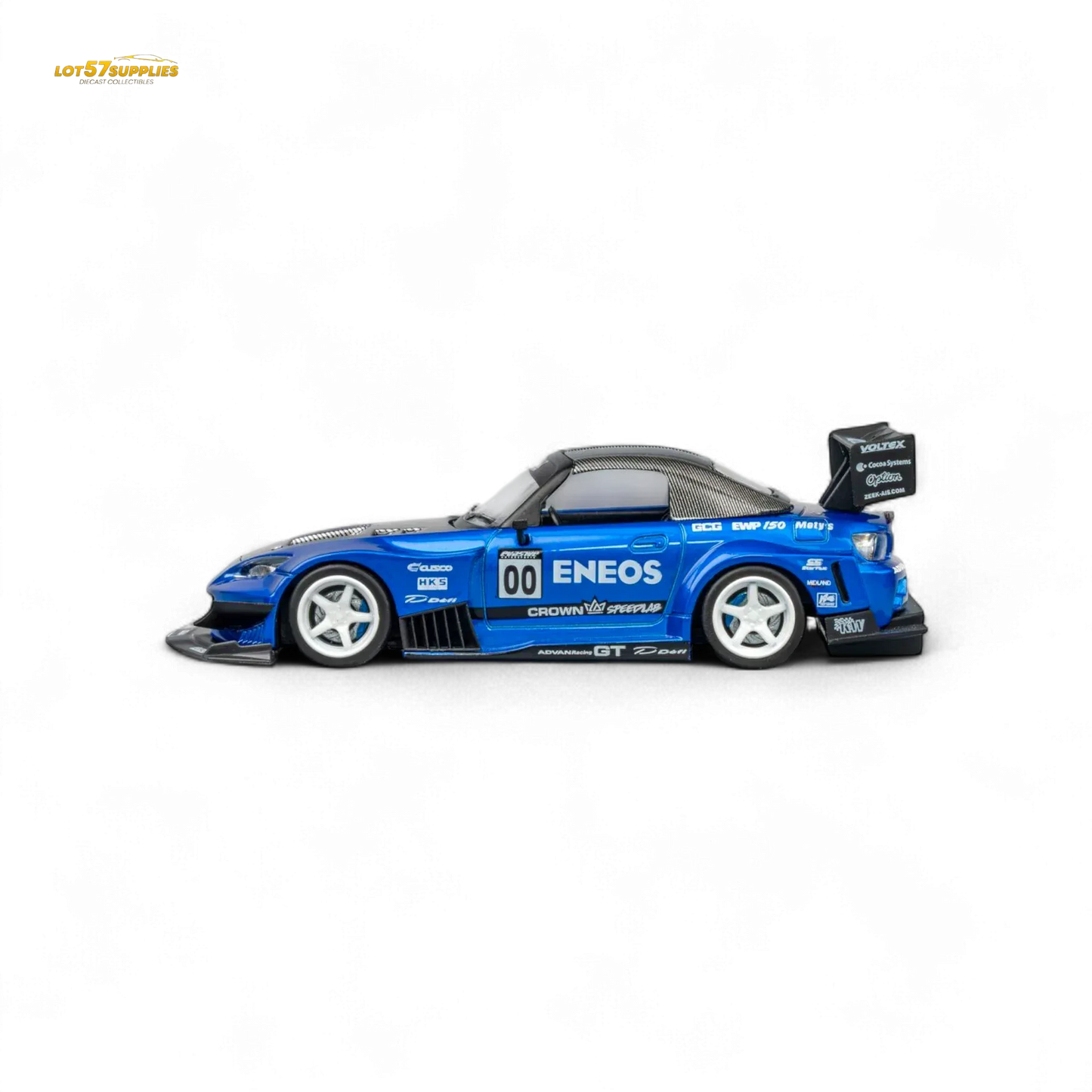 MicroTurbo Honda S2000 ENEOS #00 TOP FUEL - Candy Blue 1:64 - ToylandEU