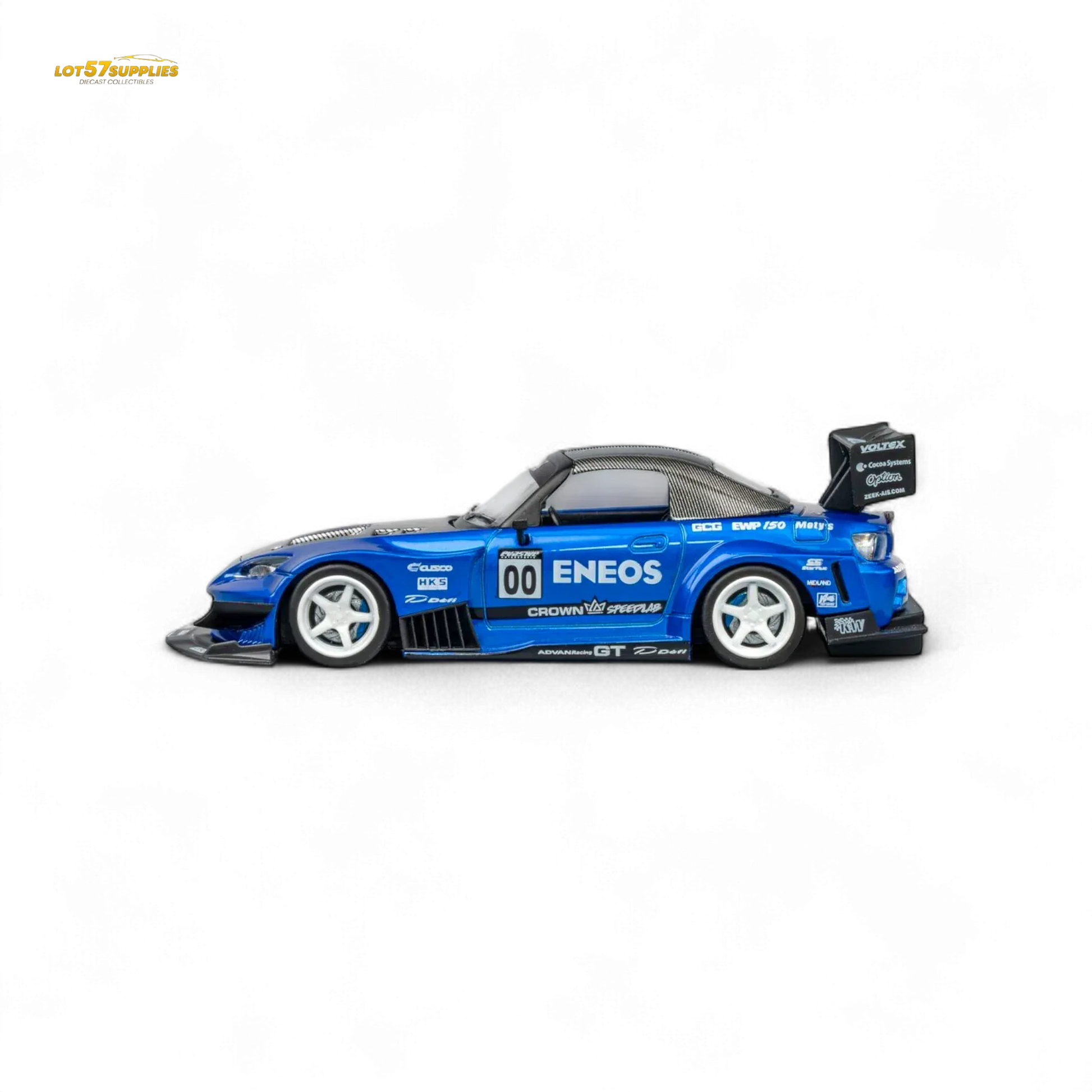 MicroTurbo Honda S2000 ENEOS #00 TOP FUEL - Candy Blue 1:64 - ToylandEU
