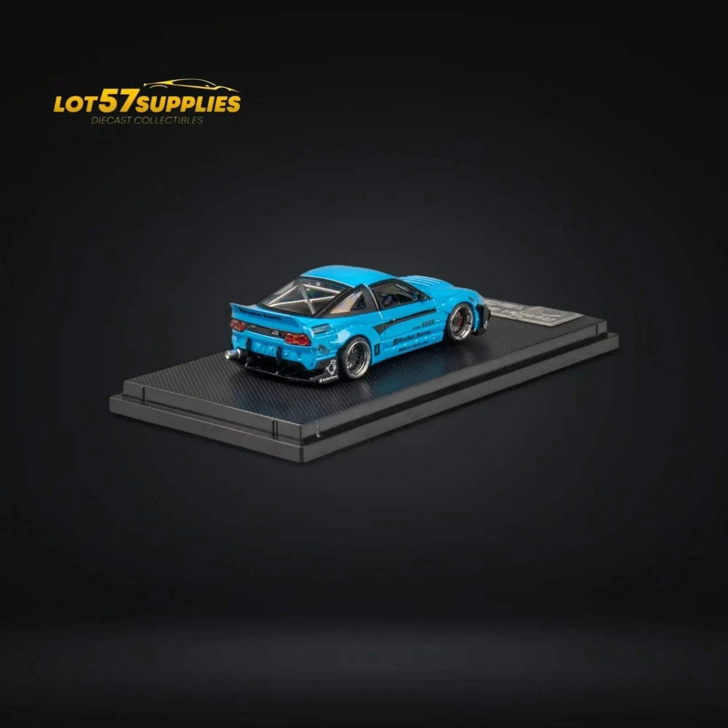 MicroTurbo Custom 180SX Pandem Rocket Bunny Baby Blue 1:64 MT6407C2 - ToylandEU