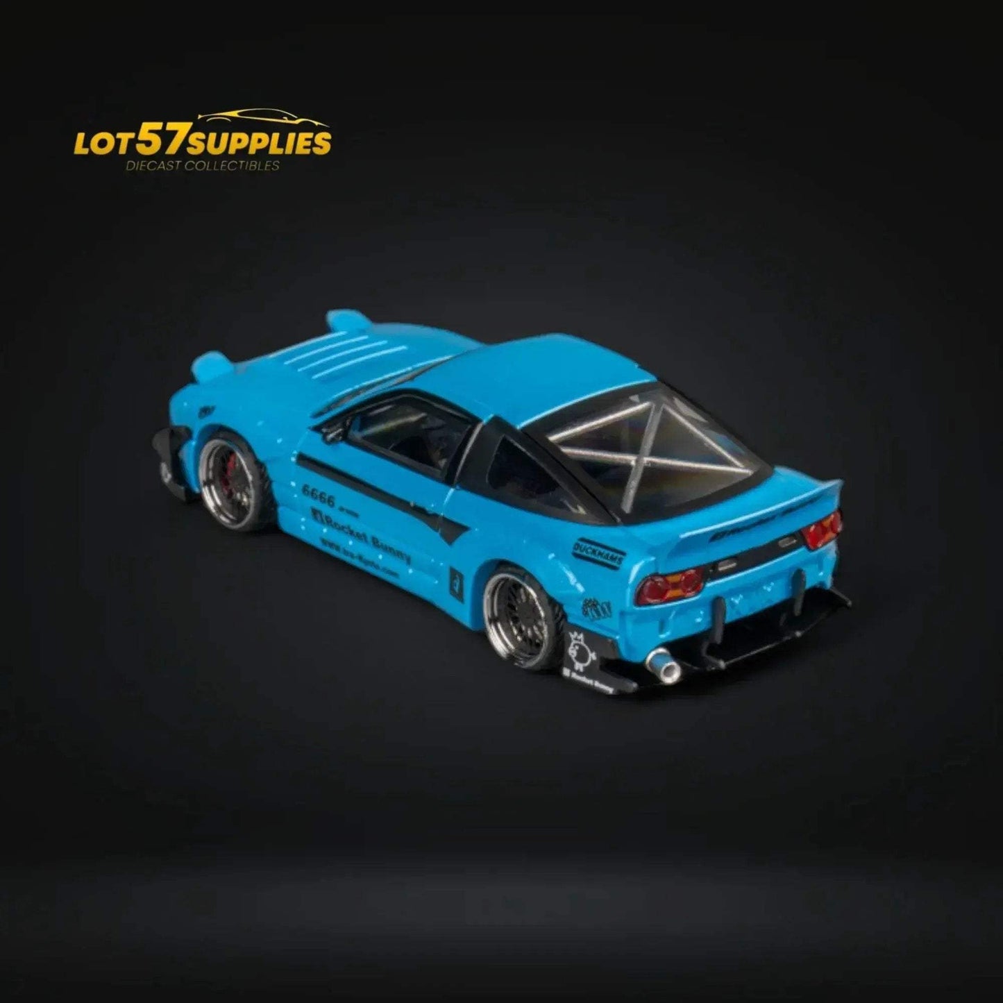MicroTurbo Custom 180SX Pandem Rocket Bunny Baby Blue 1:64 MT6407C2 - ToylandEU