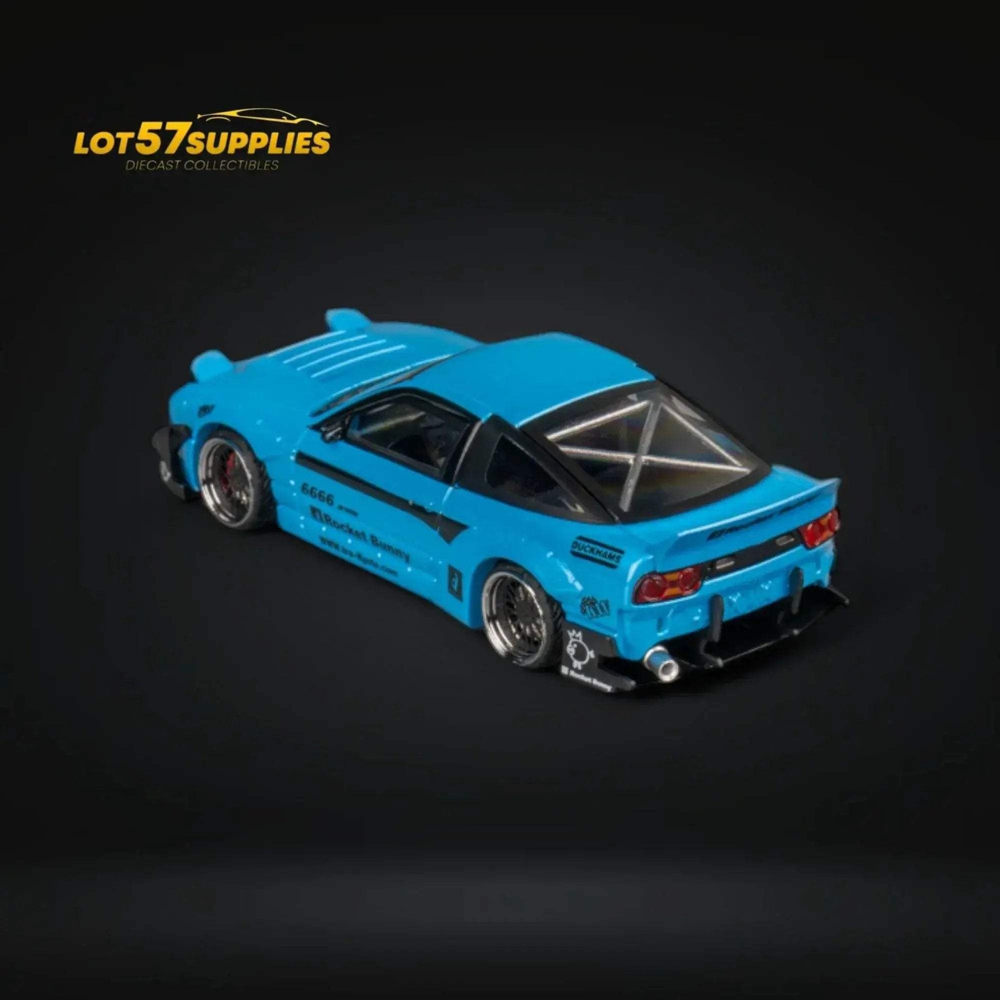 MicroTurbo Custom 180SX Pandem Rocket Bunny Baby Blue 1:64 MT6407C2 - ToylandEU