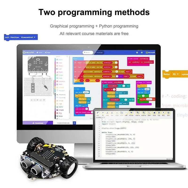  Microbit Coding Robotics Car Kit for STEM Education - Yahboom Tinybit  -  ToylandEU™