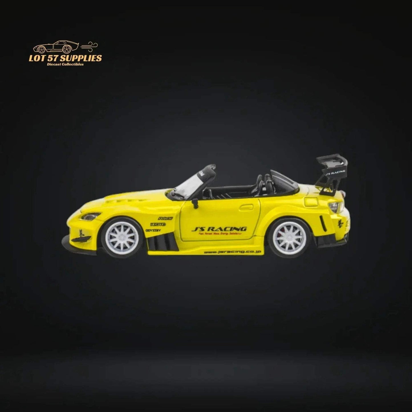 Microturbo Honda S2000 JS Racing Custom in Indy Yellow Pearl 1:64 - ToylandEU