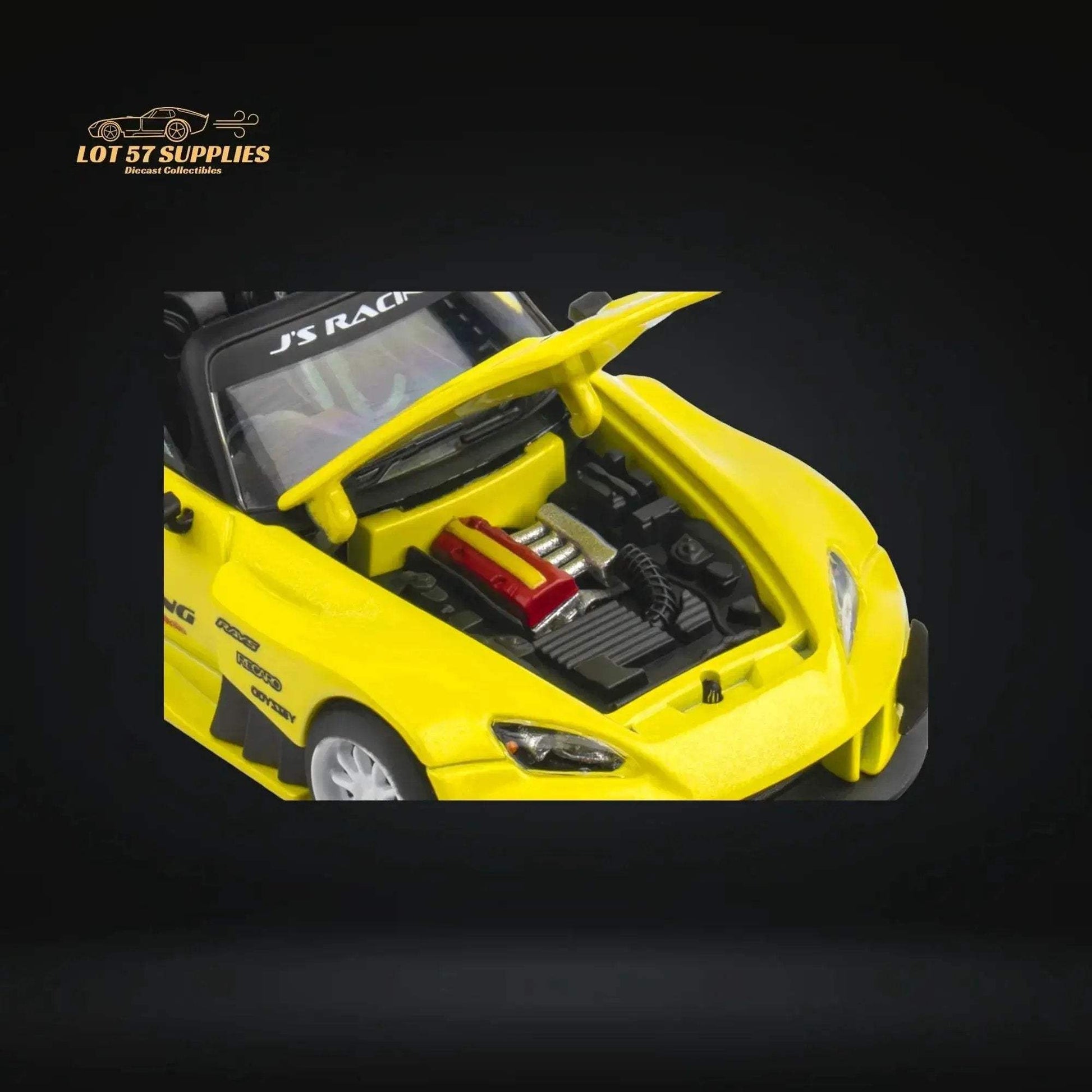 Microturbo Honda S2000 JS Racing Custom in Indy Yellow Pearl 1:64 - ToylandEU