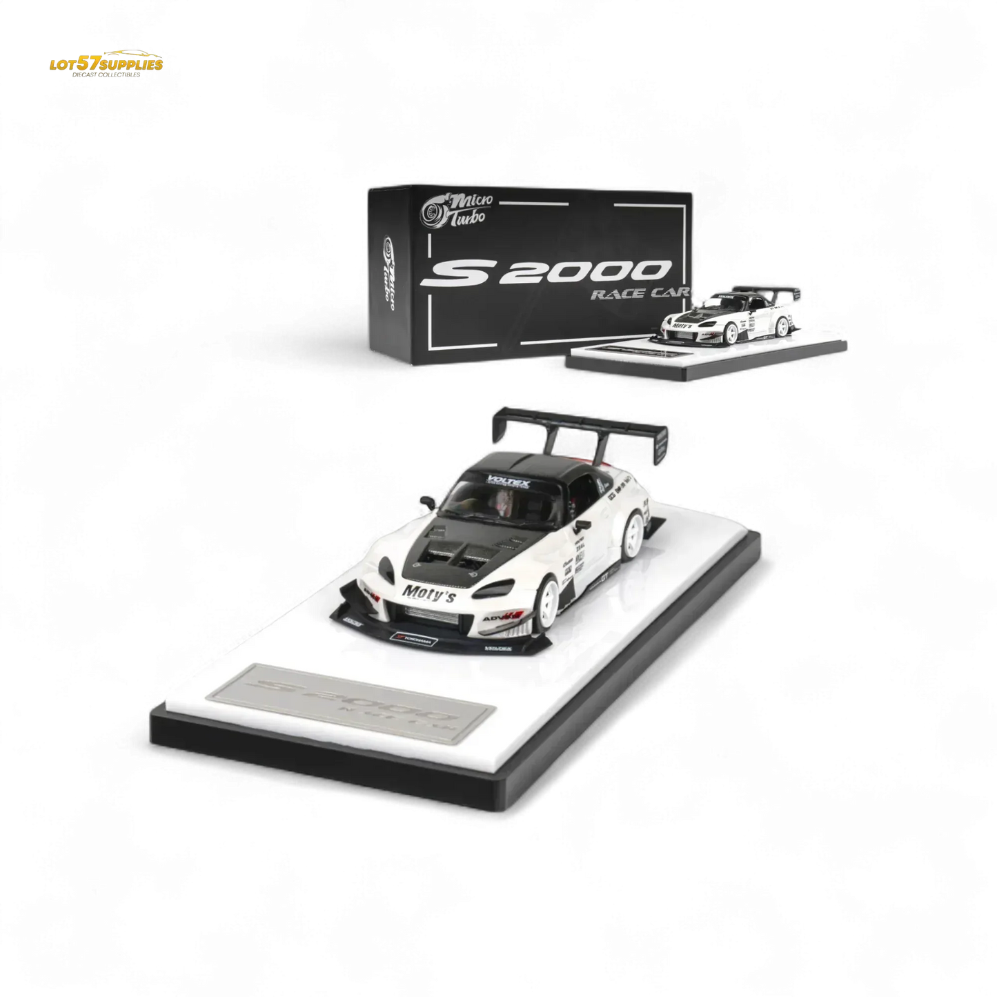 Microturbo Custom S2000 - Metallic White TOP FUEL 1:64 - ToylandEU