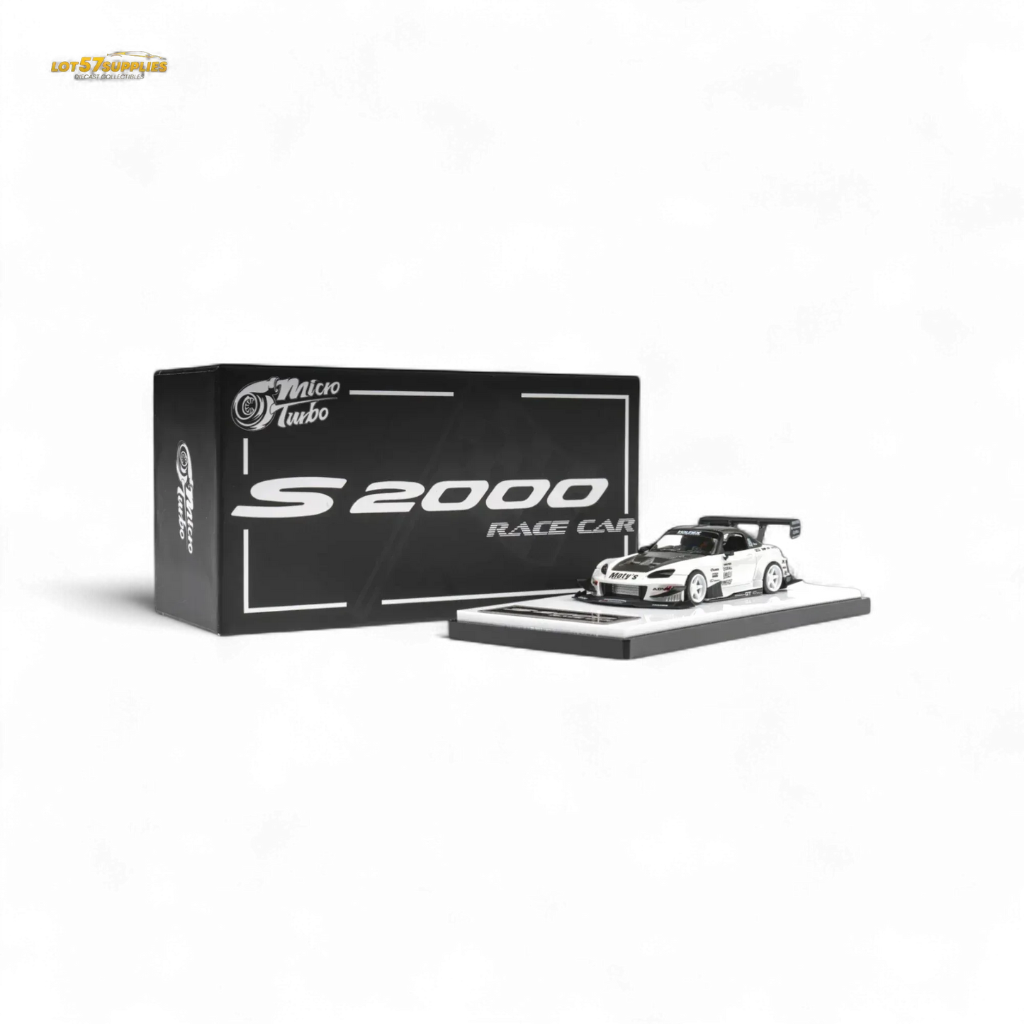 Microturbo Custom S2000 - Metallic White TOP FUEL 1:64 - ToylandEU