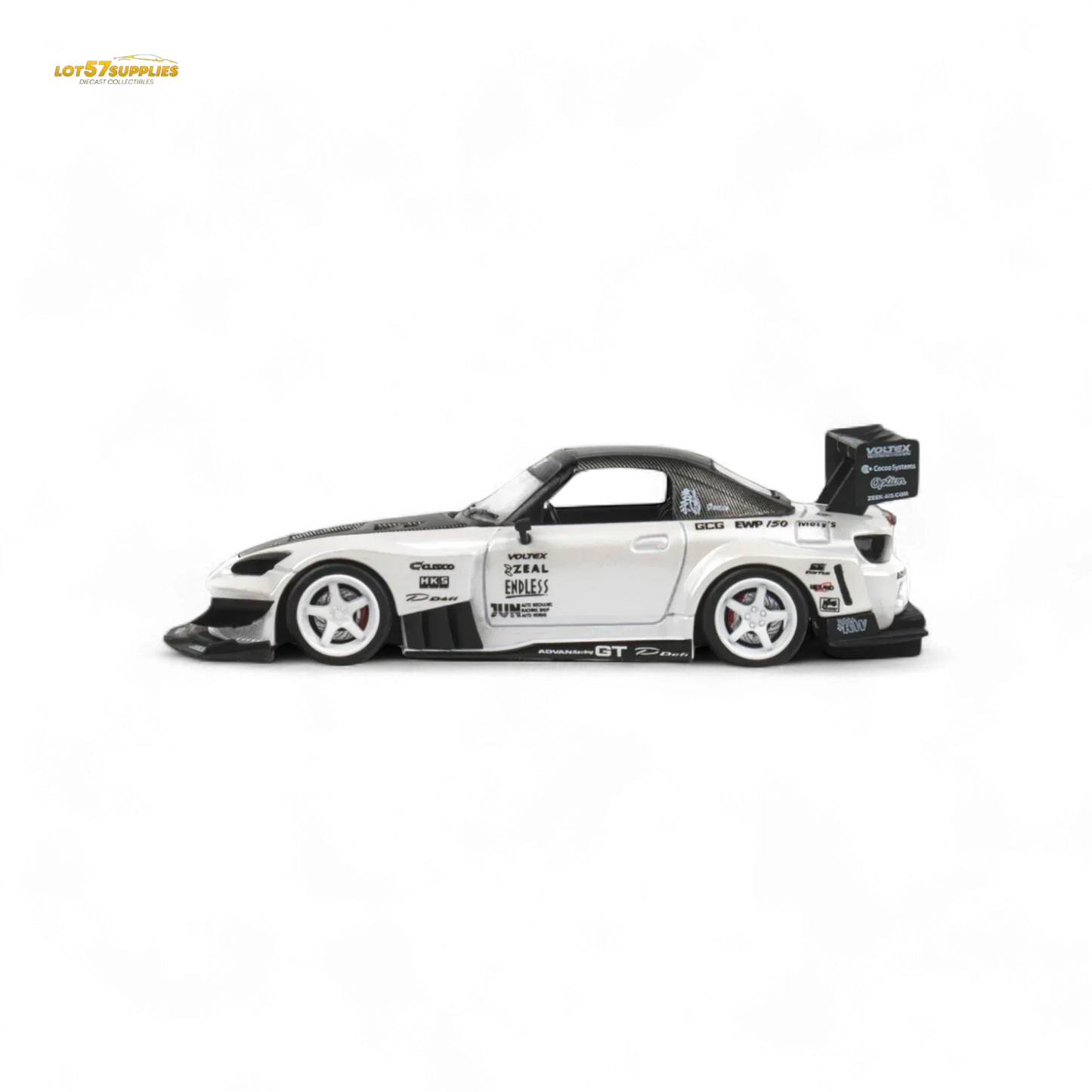 Microturbo Custom S2000 - Metallic White TOP FUEL 1:64 - ToylandEU