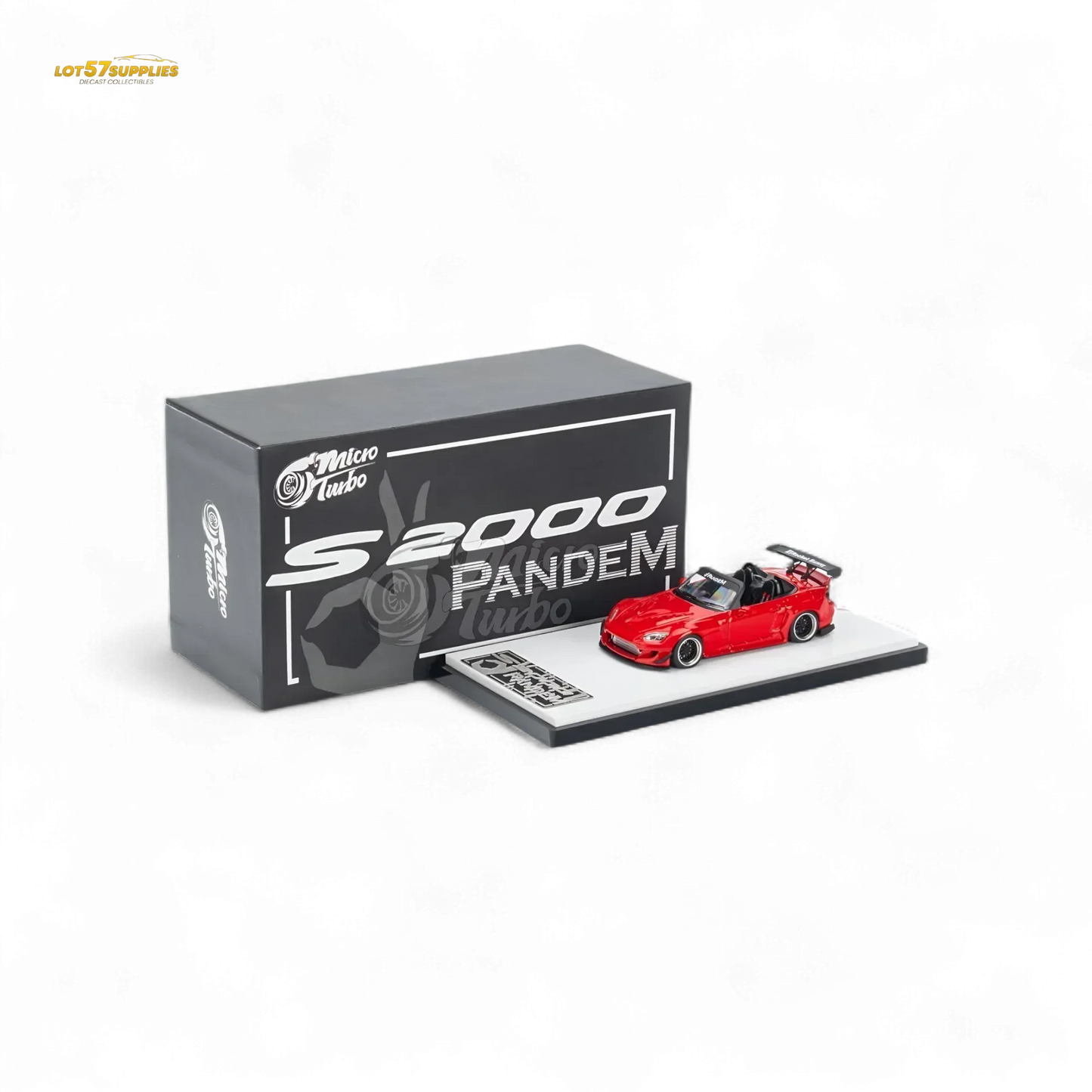 Microturbo Honda S2000 Roadster Pandem Rocket Bunny Aero Kit in Red 1:64 - ToylandEU