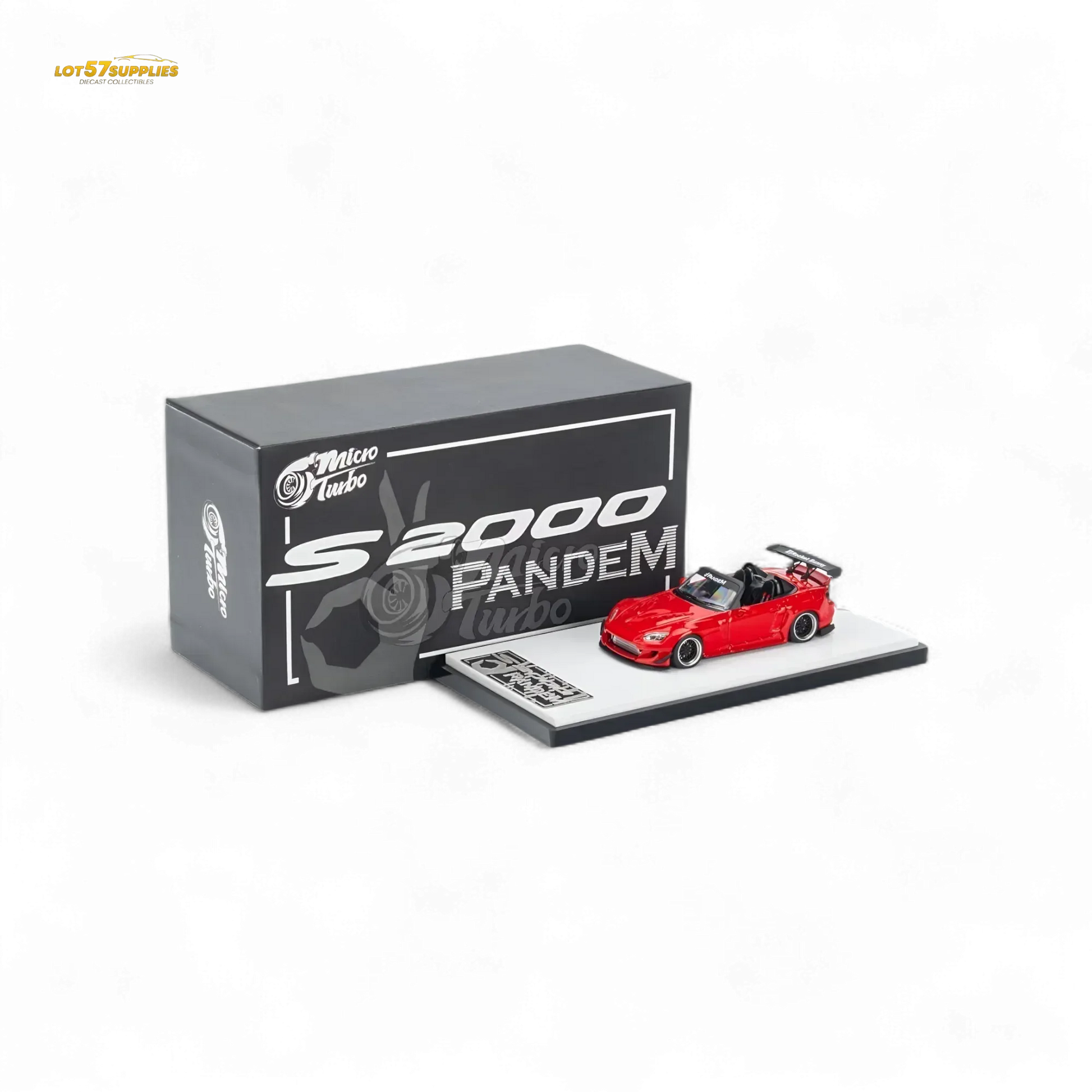 Microturbo Honda S2000 Roadster Pandem Rocket Bunny Aero Kit in Red 1:64 - ToylandEU