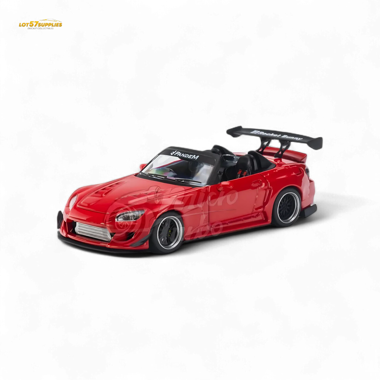 Microturbo Honda S2000 Roadster Pandem Rocket Bunny Aero Kit in Red 1:64 - ToylandEU