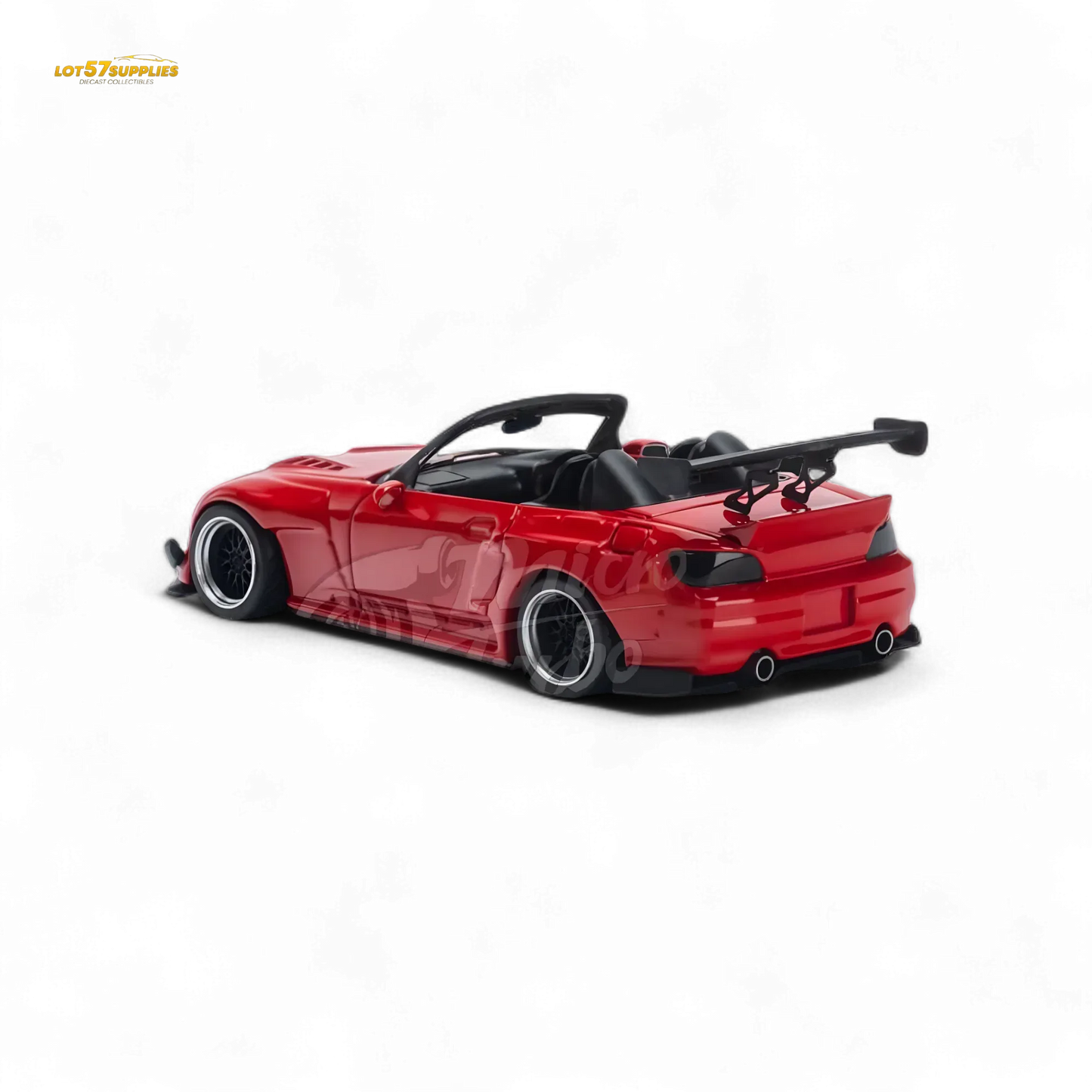 Microturbo Honda S2000 Roadster Pandem Rocket Bunny Aero Kit in Red 1:64 - ToylandEU