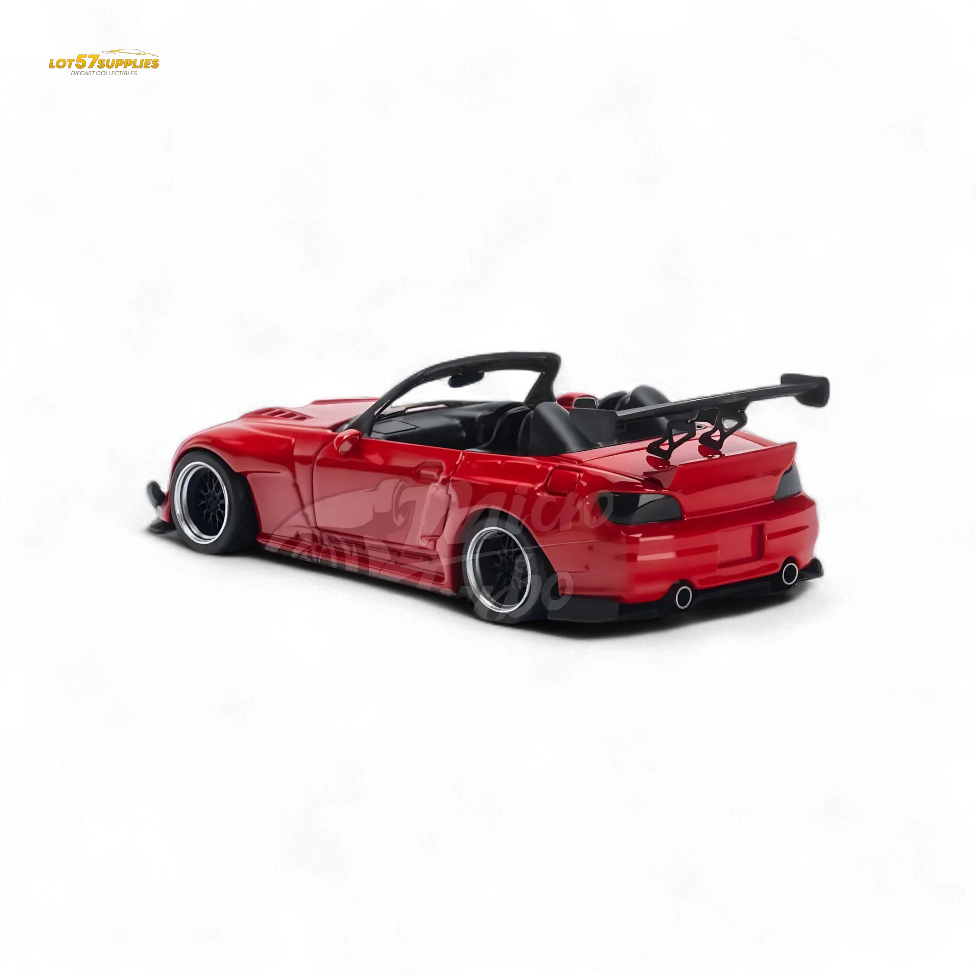 Microturbo Honda S2000 Roadster Pandem Rocket Bunny Aero Kit in Red 1:64 - ToylandEU