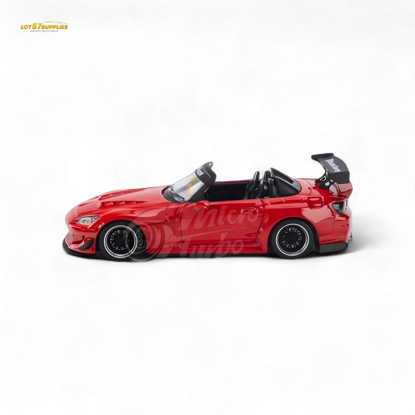 Microturbo Honda S2000 Roadster Pandem Rocket Bunny Aero Kit in Red 1:64 - ToylandEU