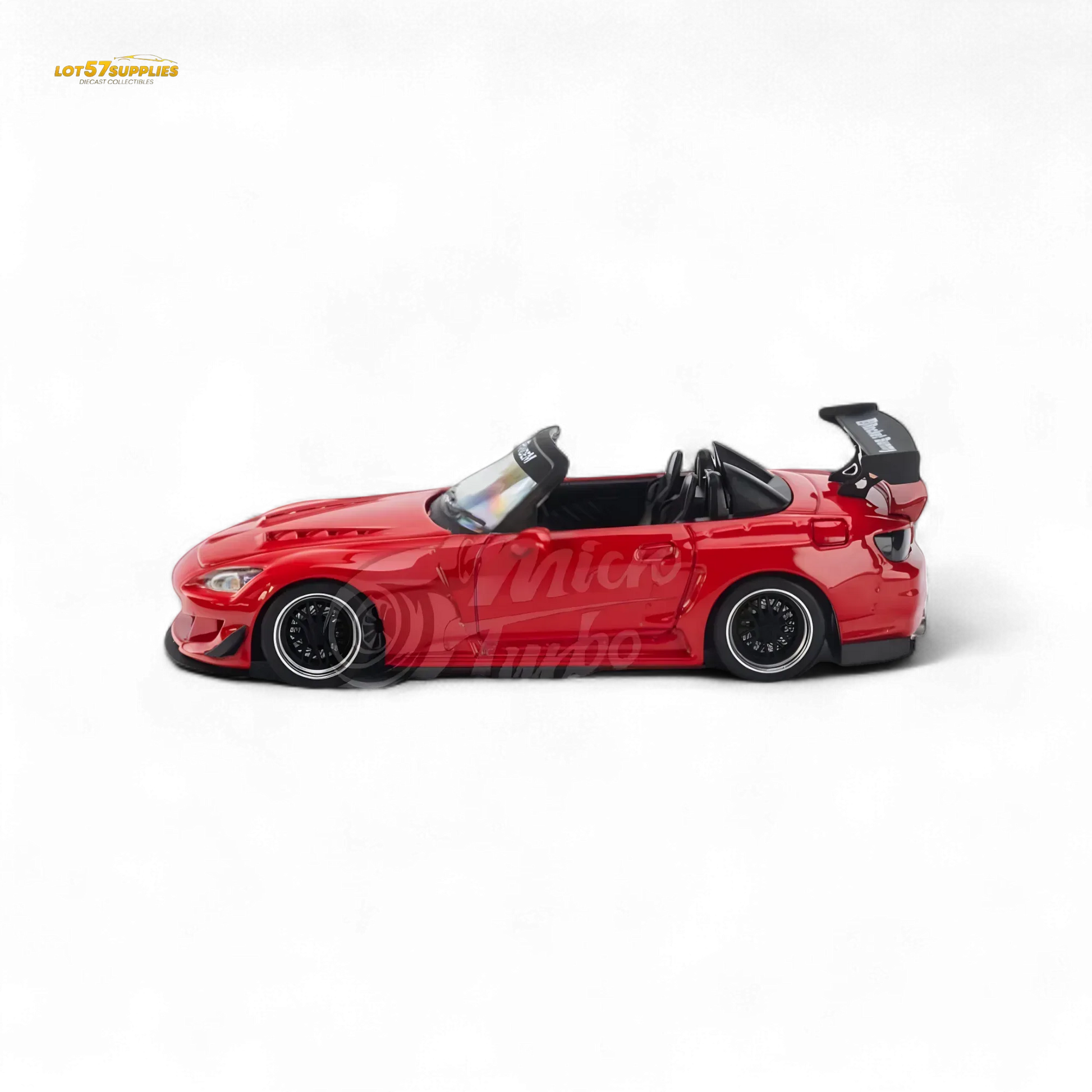 Microturbo Honda S2000 Roadster Pandem Rocket Bunny Aero Kit in Red 1:64 - ToylandEU