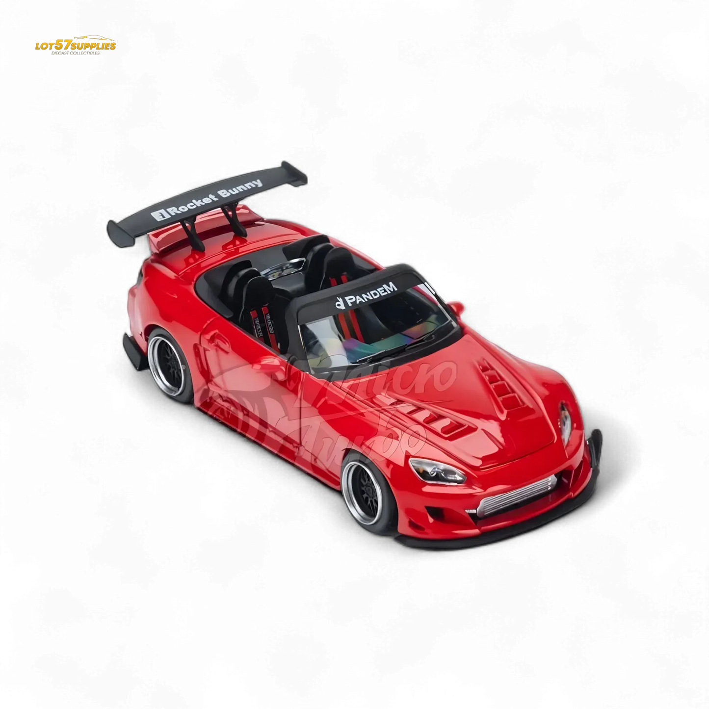 Microturbo Honda S2000 Roadster Pandem Rocket Bunny Aero Kit in Red 1:64 - ToylandEU