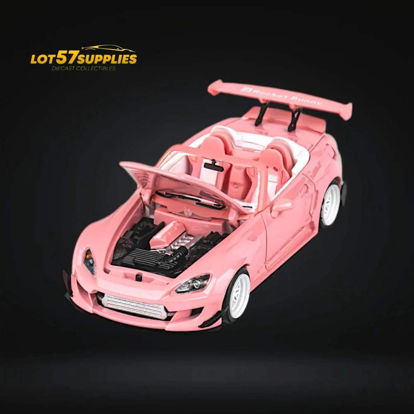 Microturbo Custom S2000 Rocket Bunny Valentine's Pink 1:64 - ToylandEU