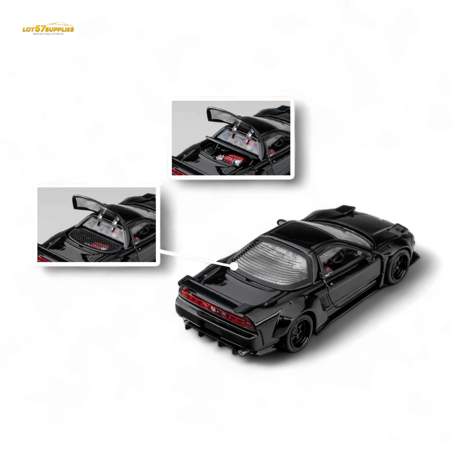 Microturbo NSX-R WideBody - Gloss Black 1:64 - ToylandEU