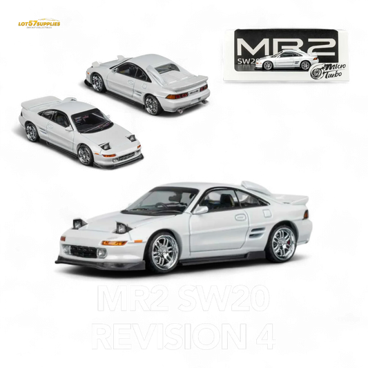  Microturbo Toyota MR-2 SW20 Revision 4 V2 White 1:64 -  ToylandEU™