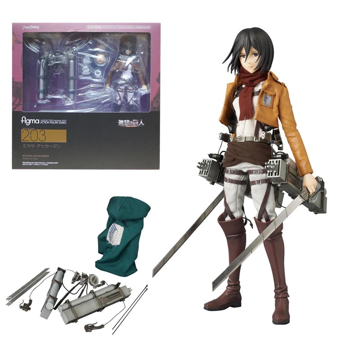  Mikasa Ackerman Figure | 19 cm PVC Figure | Toylandeu™ 