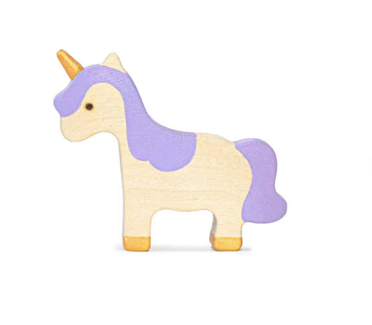 Handmade Wooden Baby Unicorn Figurine With Non Toxic Paint - ToylandEU