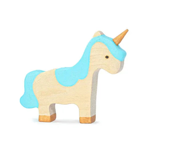 Handmade Wooden Baby Unicorn Figurine With Non Toxic Paint - ToylandEU