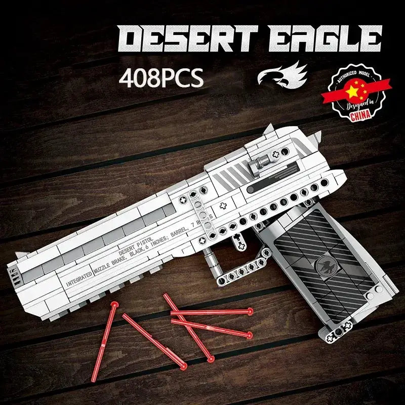 Military Building Blocks Desert Eagle DIY Gift Set 408PCS - ToylandEU