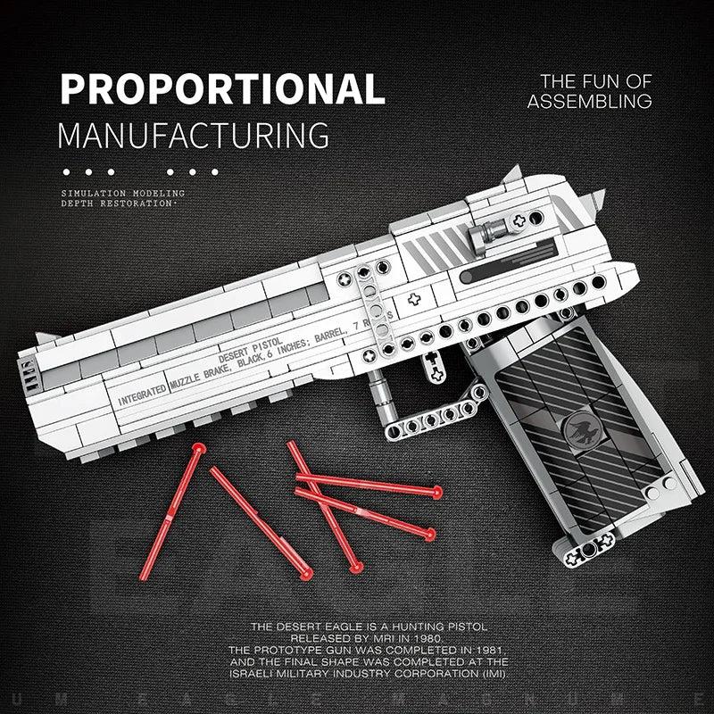 Military Building Blocks Desert Eagle DIY Gift Set 408PCS - ToylandEU