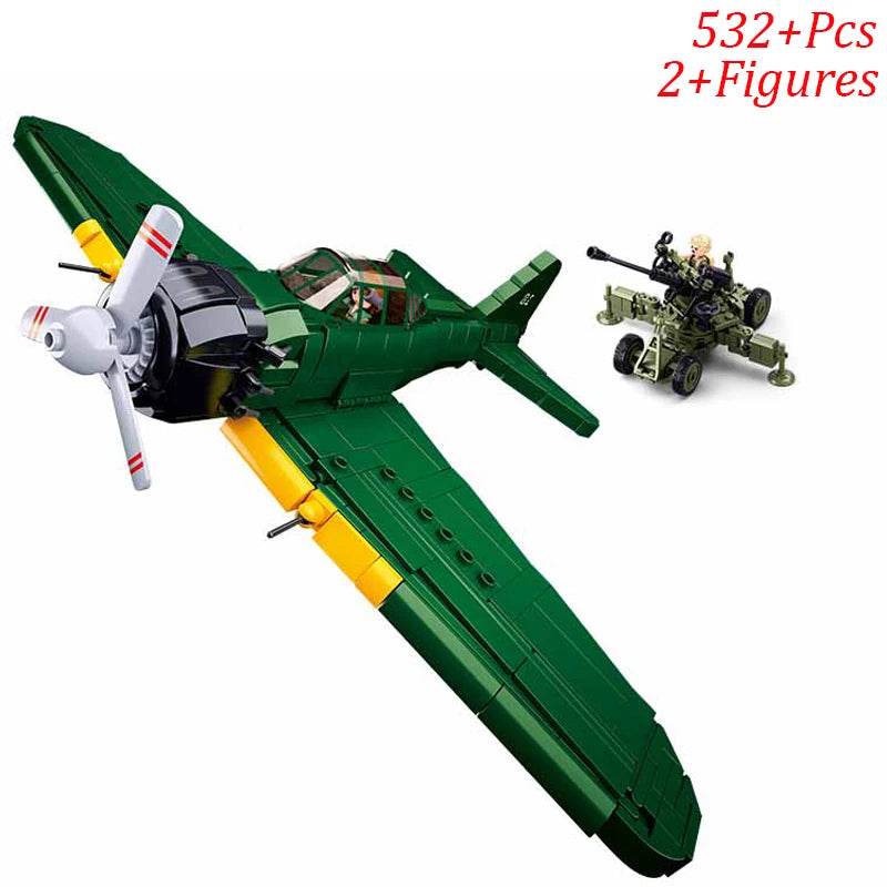 Military F/A-18E Super BumbleBee Fighter Plane Building Blocks - ToylandEU