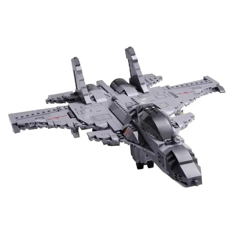 Military Fighter Jet Building Blocks J15 Educational Set - ToylandEU