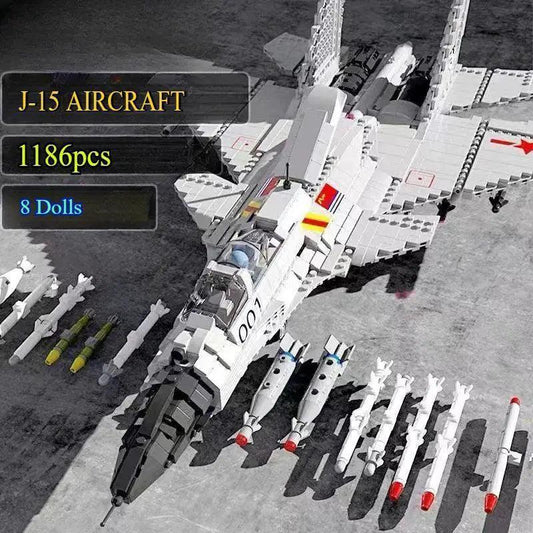  Military Fighter Jet Building Blocks J15 STEM Set -  ToylandEU™