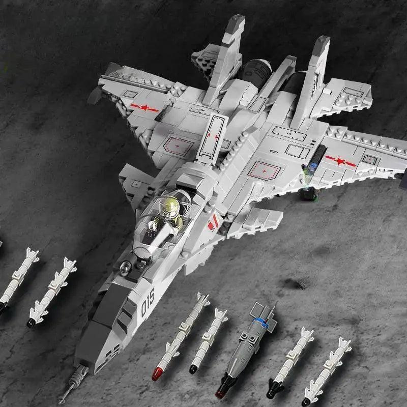  Military Fighter Jet Building Blocks J15 STEM Set -  ToylandEU™
