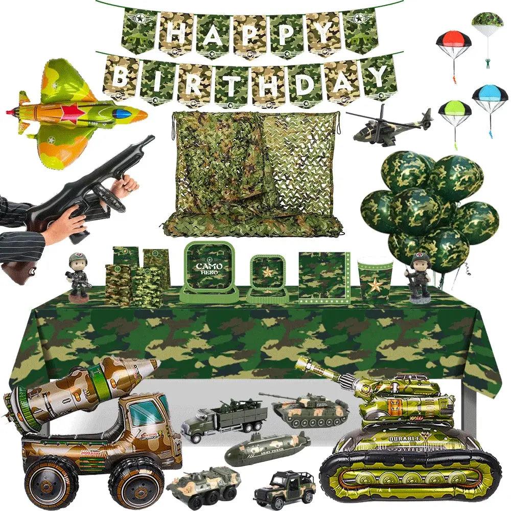  Military Party Decorations Camouflage Tableware Kid Safe -  ToylandEU™