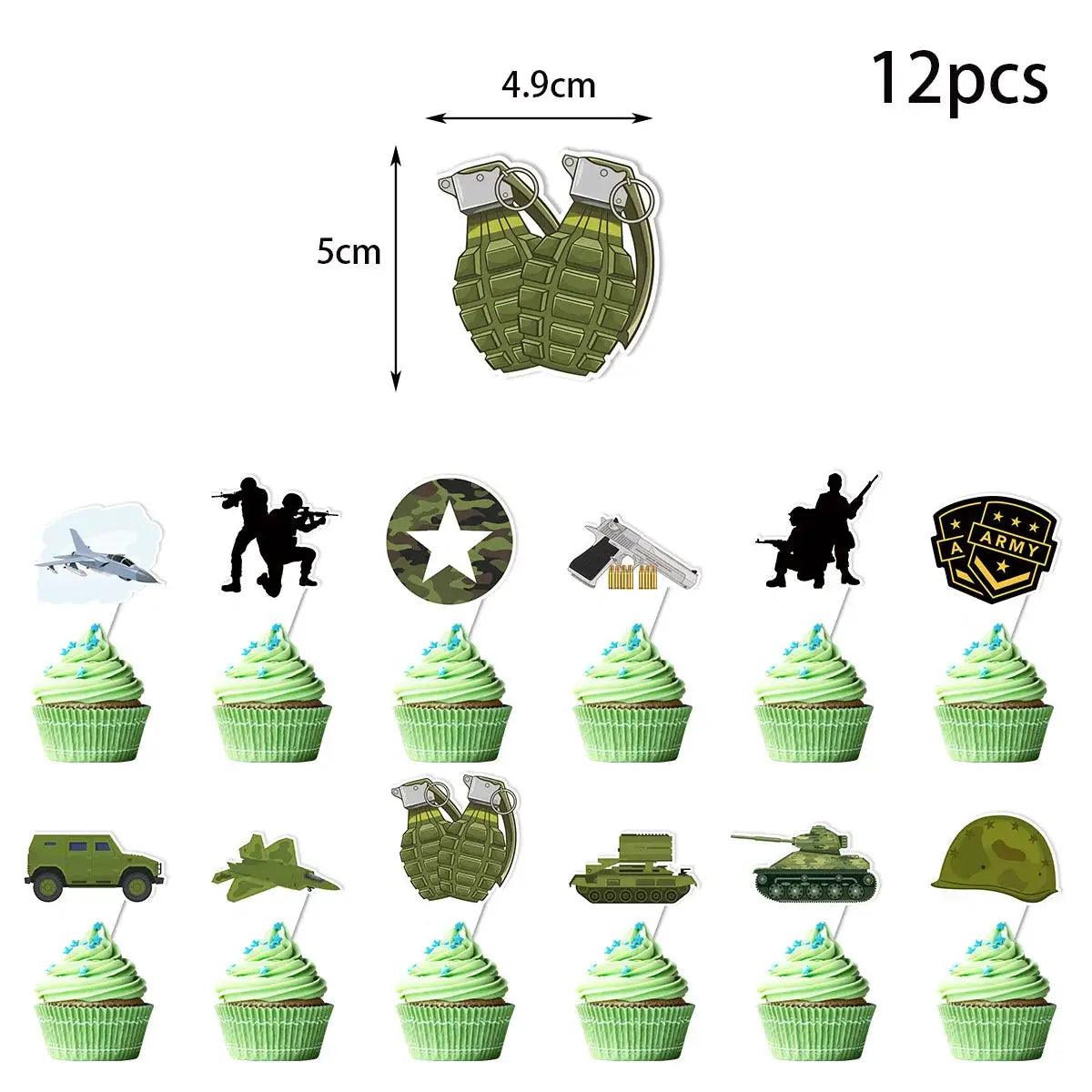  Military Party Decorations Camouflage Tableware Kid Safe -  ToylandEU™