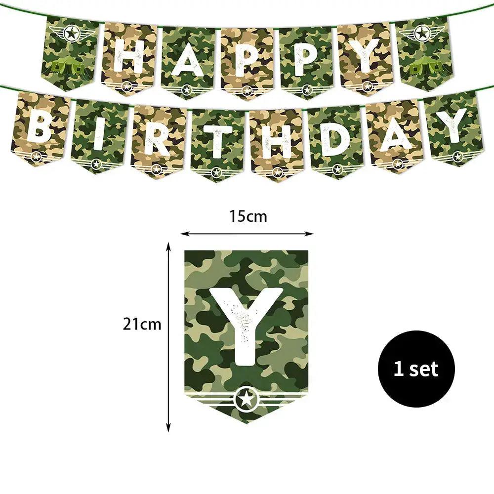  Military Party Decorations Camouflage Tableware Kid Safe -  ToylandEU™