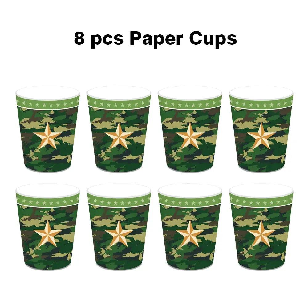  Military Party Decorations Camouflage Tableware Kid Safe -  ToylandEU™