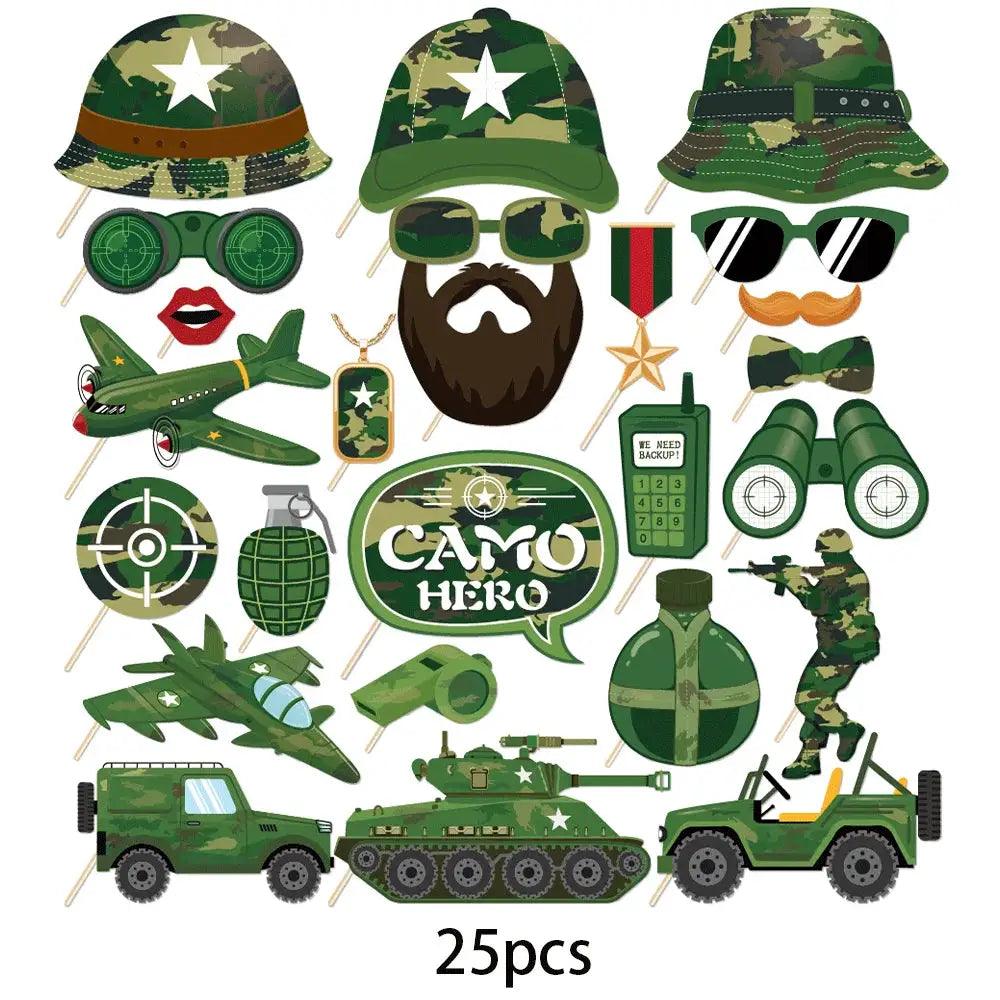 Military Party Decorations Camouflage Tableware Kid Safe -  ToylandEU™