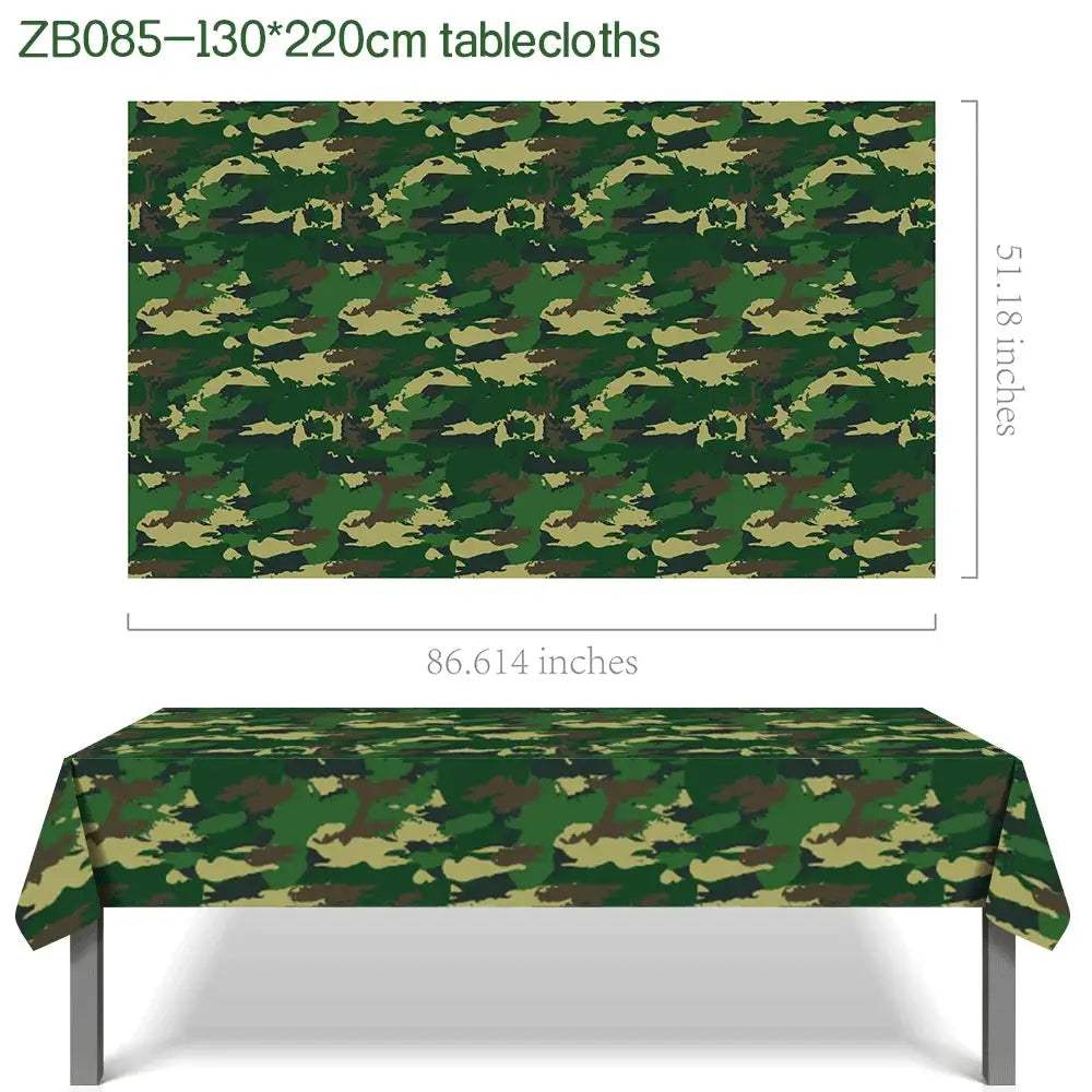  Military Party Decorations Camouflage Tableware Kid Safe -  ToylandEU™
