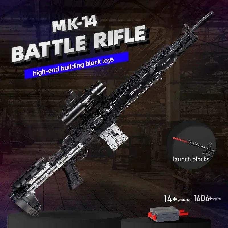 Military Rifle Buildable Block Set LEGO Compatible Collection - ToylandEU