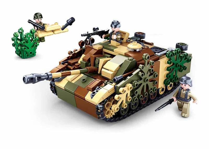 Military Series Building Blocks WW2 Heavy Battle Tank Set - ToylandEU