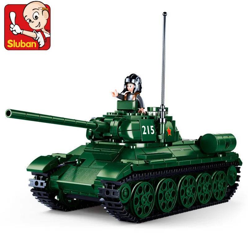 Military Series Building Blocks WW2 Heavy Battle Tank Set - ToylandEU