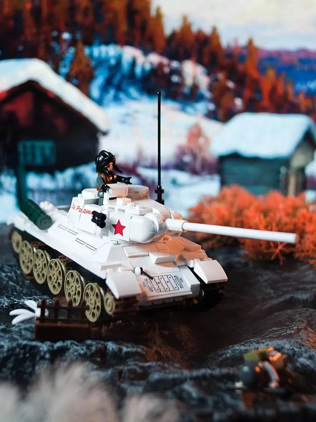 Military Series Building Blocks WW2 Heavy Battle Tank Set - ToylandEU