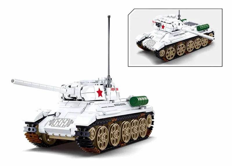 Military Series Building Blocks WW2 Heavy Battle Tank Set - ToylandEU