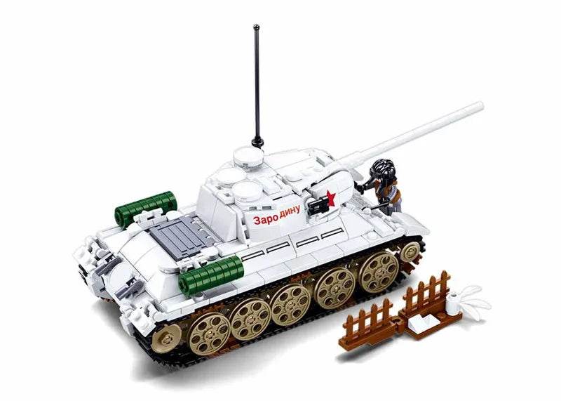 Military Series Building Blocks WW2 Heavy Battle Tank Set - ToylandEU