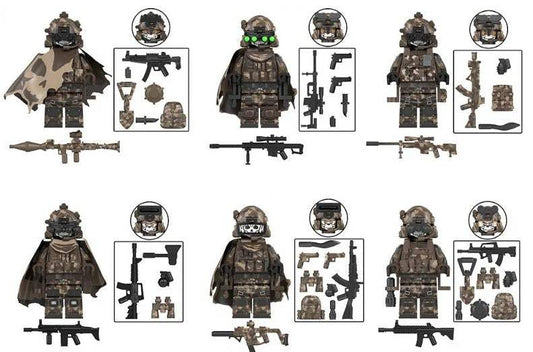 Military Series Custom Minifigures Set Of 6 Figures