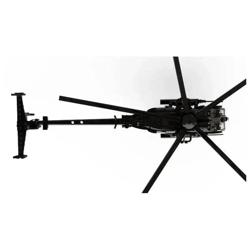 Military Series MH-6 Little Bird Helicopter MOC Building Block Kit Building Bricks MOC - ToylandEU