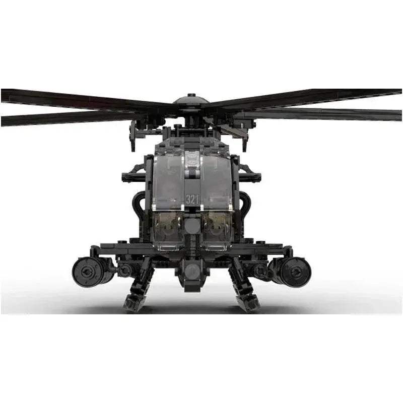 Military Series MH-6 Little Bird Helicopter MOC Building Block Kit Building Bricks MOC - ToylandEU